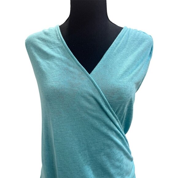 Athleta Breezy Wrap Tank Teal Active women's size small - Picture 4 of 8